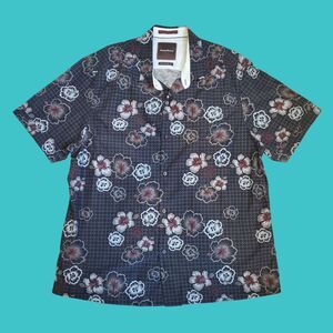 Men's Tommy Bahama Island Modern Fit Black Silk Hawaiian Shirt